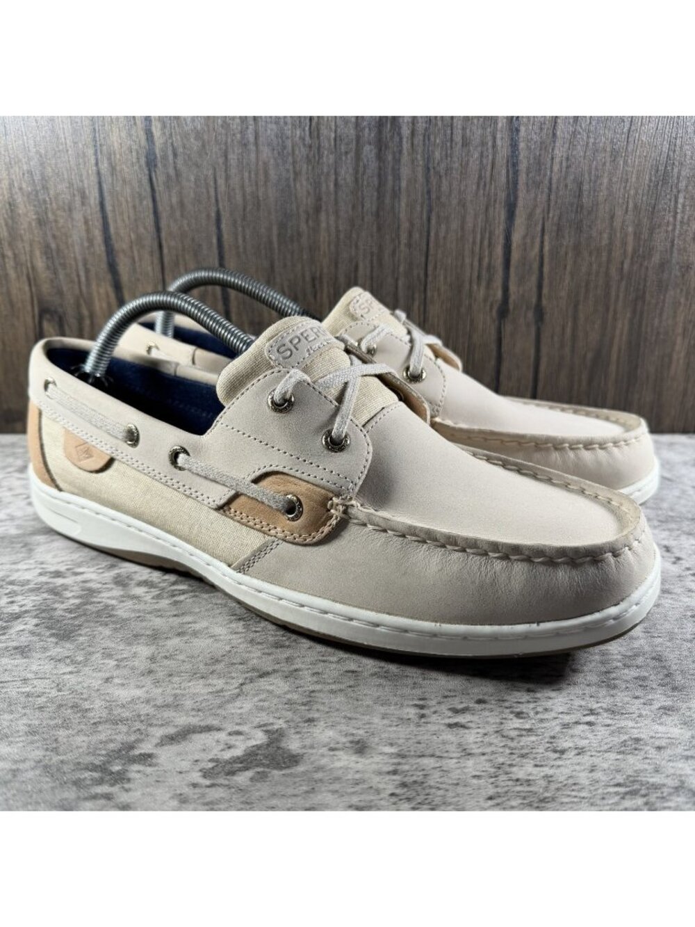 Sperry Women’s Size 12 Bluefish Two Eye Boat Shoe Oatmeal STS 83597